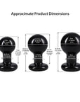 The Classic Round Butt Plug 3 Piece Set Black