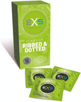 EXS Ribbed And Dotted 12 Pack Condoms EXS
