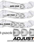 Oxballs Adjustfit Insert 3 Pack Clear