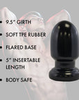 Prowler Red Thud 5 Black Default Title Butt Plug Prowler Red
