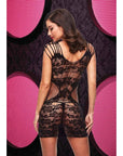 Lapdance Lace Cut Out Mini Dress - Black Default Title Dresses & Clubwear Lapdance