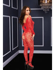 Longsleeve Crotchless Bodystocking - Red Default Title Bodystockings Baci