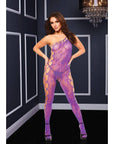 Off The Shoulder Bodystocking - Purple Bodystockings Baci
