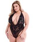 Baci Sexy Eco Lace Teddy Black Q