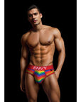 Envy Rainbow Pride Brief Red S/M Apparel for Men Envy