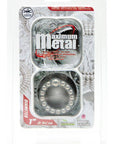 Nanma Maximum Metal 100% Silicone Beaded Cock Ring Silver Default Title Cock Rings Nanma