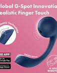 Satisfer Pro+ Wave 4 Connect App Dark Blue - Adult Outlet
