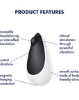 Satisfer Spot On 3 Black Lay On Clitoral Stimulator Stimulators Satisfyer