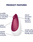 Satisfer Spot On 3 Berry Lay On Clitoral Stimulator Stimulators Satisfyer