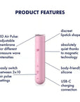 Satisfer First Kiss Air Pulse Stimulator - Adult Outlet