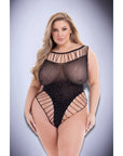 Diamonte Bodysuit Q Black Teddies Baci