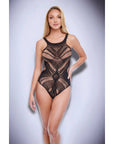 Diamonte Bodysuit OS Black Teddies Baci