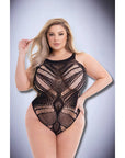 Diamonte Bodysuit Black Q Teddies Baci