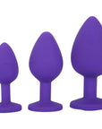 Me You Us Trio Of Jewels Purple Butt Plug Me You Us