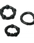 Trinity For Men Penis Rings Set Of 3 Tpr Black Cock Rings Trinity for Men