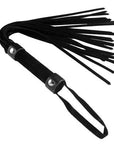 Strict Short Suede Flogger Black Crops Floggers & Paddles Strict