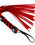 Strict Short Suede Flogger Red Crops Floggers & Paddles Strict