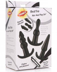 Frisky Thrill Trio Anal Plug Set Black Default Title Butt Plug Frisky