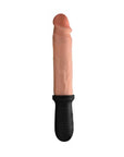 Master Series 8X Auto Pounder Vibrating And Thrusting Dildo With Handle Light Dildos & Dongs Master Series