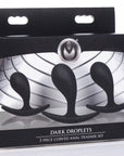 Master Series Dark Droplets 3 Piece Curved Anal Trainer Set Butt Plug Master Series