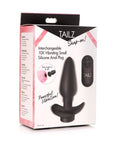 Tailz Interchangeable 10X Vibrating Small Silicone Anal Plug With Remote Default Title Butt Plug Tailz