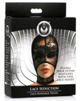 Master Series Lace Seduction Black Lace Bondage Hood Default Title Masks, Blindfolds & Hoods Master Series