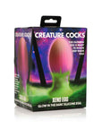Creature Cocks Xeno Egg Glow In The Dark Silicone Egg Pink Large 4.5 Inch