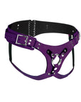 Strap U Bodice Deluxe Leather Corset Harness - Purple Strap-Ons Strap U