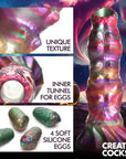 Creature Cocks Larva Silicone Ovipositor Dildo W/ Eggs