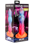 Creature Cocks Aqua Cock Glow In The Dark Silicone Dildo