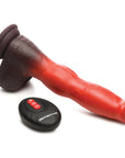 Ramming Hound Thrusting & Vibrating Silicone Dildo Red/Black Dildos & Dongs Creature Cocks
