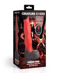 Creature Cocks Ramming Hound Thrusting & Vibrating Silicone Dildo Red/Black