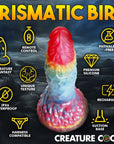 Creature Cocks Rainbow Phoenix Vibrating Silicone Dildo Dildos & Dongs Creature Cocks