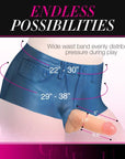Strap U Booty Shorts 6" Dildo Silicone Strap On Harness Medium Strap-Ons Strap U