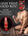 Hound Hood With Detachable Muzzle Red/Black