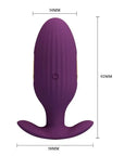 Pretty Love Jefferson Vibrating Electro Butt Plug - Purple