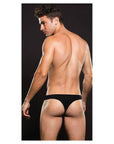 Envy Microfiber Thong Black L/XL Default Title Apparel for Men Envy