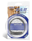 Blue Line Velcro Cock Ring Black