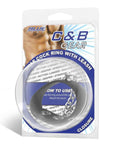 Blue Line Snap Cock Ring With Leash