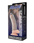 Blue Line 6.5Inch Clear Textured Penis Enhancing Sleeve Extension
