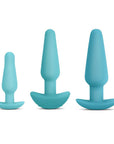 B-Vibe Anal Education Set Blue Butt Plug B-Vibe