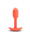 B-Vibe Vibrating Snug Plug 1 Orange Butt Plug B-Vibe