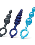 b-Vibe Beaded Butties Bundle 3 Piece Anal Butt Plug Set - Multi-Coloured