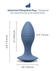 b-Vibe 4inch Vibrating Silicone Butt Plug