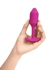 B-Vibe Vibrating Snug Plug Rose Medium
