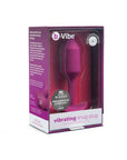 B-Vibe Vibrating Snug Plug Rose Medium