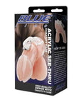 Blue Line Acrylic See-Thru Chastity Cage