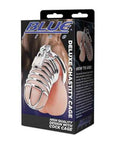 Blue Line Deluxe Chastity Cage Silver