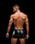 Envy Lace-Up Wetlook Trunks-Black/Red-M/L Default Title Apparel for Men Envy