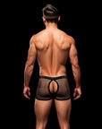 Envy Snap Down Mesh Boxer Brief-Black-S/M Default Title Apparel for Men Envy